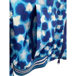 FP‎ Movement Free People Top Seed Blue White Tennis Cropped Bomber Jacket Small thumbnail 6