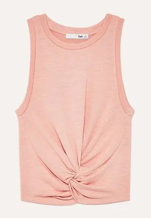 Artizia Wilfred Free Light Pink Daley Twist Front‎ Tank Top M thumbnail 1