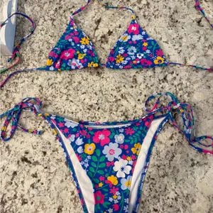 Bright swimwear floral bikini thumbnail 1
