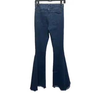 Saints & Hearts Bell Bottom Jeans Dramatic Flare Dark‎ Wash Denim Size Small thumbnail 4