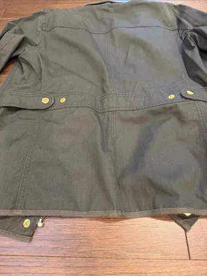 J. By J. Crew Green Military Jacket with Gold Accents Size Small - C54-040 thumbnail 7