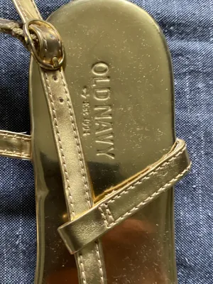 Old Navy Gold Sandals thumbnail 2