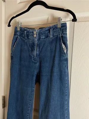 Maeve by Anthropologie Wide Leg Denim Jeans Size 25 thumbnail 4