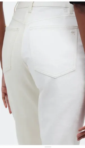 Madewell Pure White Vintage CanvasComfort Stretch white straight l thumbnail 3