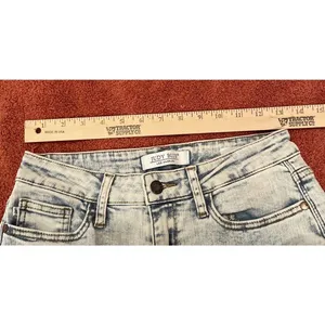 Judy Blue Womens 3/26 Slim Fit Jeans Light Acid Wash JB88241 High‎ Rise Preppy thumbnail 8