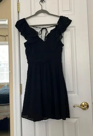 Altard State Black Swiss Dot Dress thumbnail 1