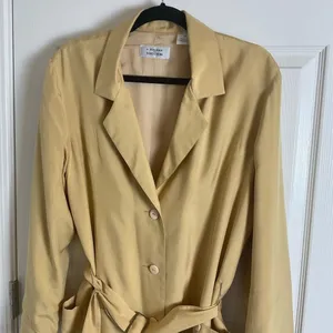 L’Zinger for Nordstrom 100% Silk Belted Utility Blazer Jacket Size Medium thumbnail 5
