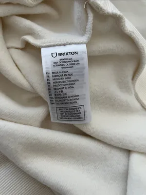 Brixton Cream Pullover with Tan Label Red Size M thumbnail 8