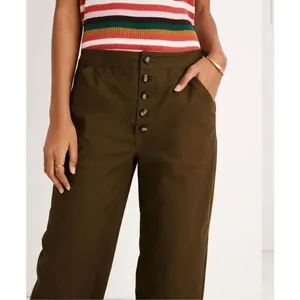 Madewell Greenwich relaxed army fatigue green 33 pants thumbnail 6