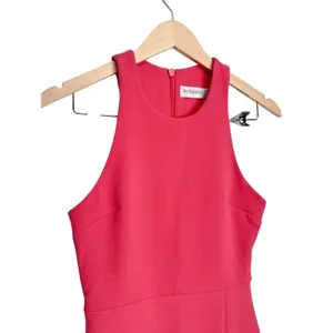 Bec &‎ Bridge Hot Pink Sleeveless Mini Sheath Dress Front Zipper Detail Size 2 thumbnail 5