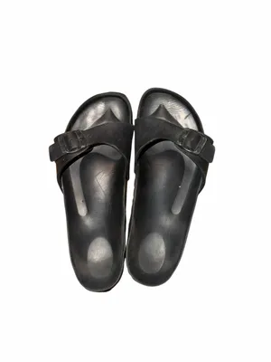 Birkenstock Black Buckle Slide Sandals Size 38 thumbnail 2