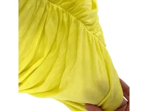 Alice & Olivia Y2K Air Ruched Open Back Sleeveless Bodycon Dress Yellow Small thumbnail 10