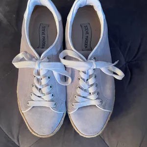 Steve Madden Rule Platform Suede Taupe Sneakers Size 7.5 thumbnail 3