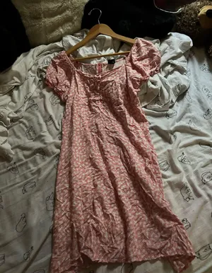 Target Pink floral dress thumbnail 1