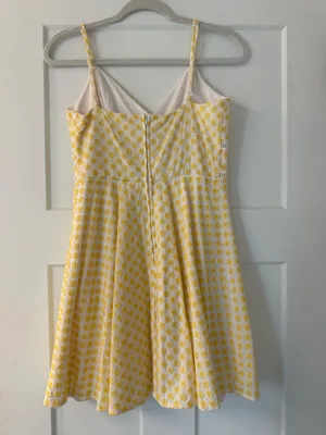 Miami Yellow flower dress thumbnail 2