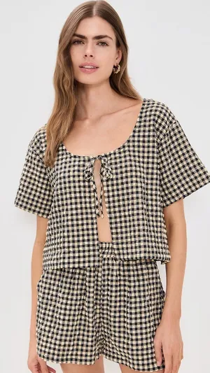 VRG GRL The Sea & I Smock Top Size Small - C11-711 thumbnail 1