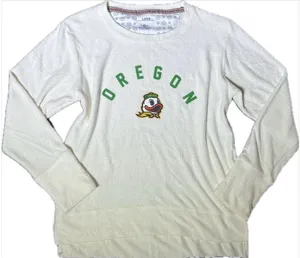 Oregon Sweatshirt Three Square by Royce Apparel Oregon Ducks Mascot Terrycloth L thumbnail 1