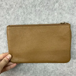 Coach Zip Wristlet Wallet, Medium Size - Authentic, Tan/Light Brown thumbnail 3