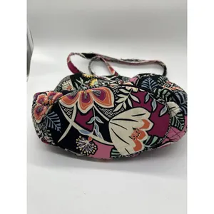 Vera Bradley Shoulder Bag Womens Medium Multicolor Quilted Floral Zip Pockets thumbnail 5