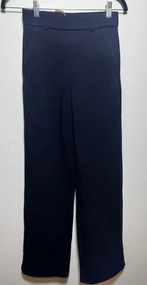 Brand NEW OGL Women's Size XS Navy Blue Pull On Pants Trousers thumbnail 1