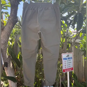 Old Navy Women’s Olive Poplin High Rise Tapered Cargo Elastic Cuff Jogger Size L thumbnail 3