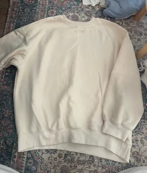 amazon crew neck White Size L thumbnail 1