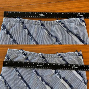 Vintage Lena Gabrielle Skirt Sz 6 Denim Frayed Maxi Y2K Neo Nostalgia Indie Boho thumbnail 6