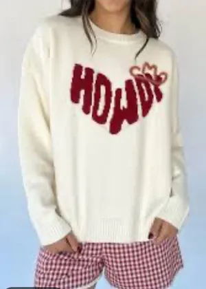 Pretty Garbage Howdy Sweater Medium thumbnail 1