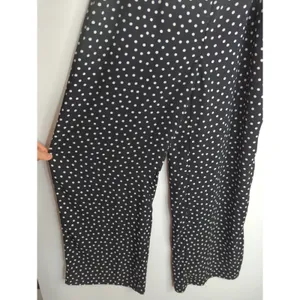 Zara Basic Black & White Polka Dot Pants‎ Women's XS Pinup Retro Preppy thumbnail 6