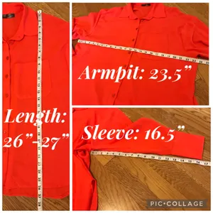 NWOT 2 Piece orange Outfit Shorts set size M thumbnail 7