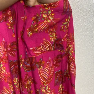 Free People Vibrant Pink Floral Jumpsuit Size 2 100% Viscose thumbnail 10