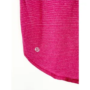 Lululemon Run Away Short Sleeve Tee Women's 8‎ Heathered Bumble Berry Activewear thumbnail 7