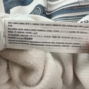 Hollister Shelby GT 500 Ford Hoodie Women's XS Cream Boxy Fit Cotton Blend Car thumbnail 5