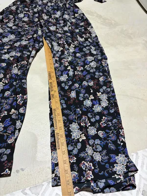 Vince Camuto NWT eondersll Floral Jumpsuit French blue floral large MSRP$99 thumbnail 6