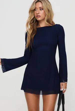 Princess Polly Lukea Mini Dress Long Sleeve thumbnail 1