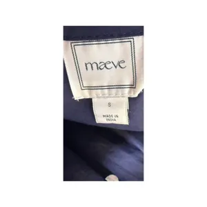 Anthropologie Maeve Puff-Sleeve Swing Blouse in Blue Dot Women’s Sz. S thumbnail 5