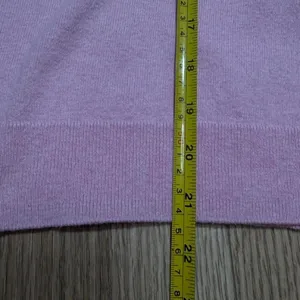 J.Crew Pink Cotton Cashmere Puff Sleeve Crewneck Sweater Medium thumbnail 8