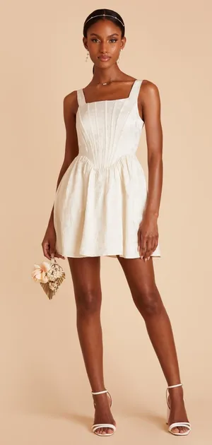 Birdy grey little white corset dress thumbnail 1