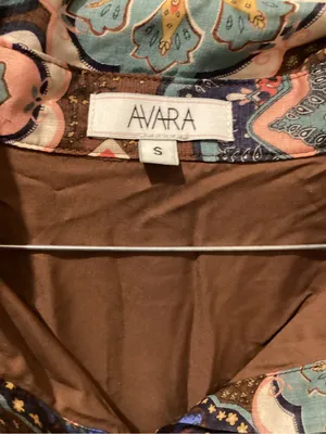 Avara Brown Floral-Print Puff Sleeve Midi Dress thumbnail 3