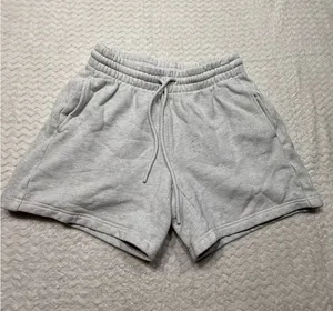 Aritzia Sweatfleece Cozy Fleece Boyfriend Fit Shorts Heather Grey Womens XS thumbnail 1