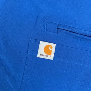 Carhartt Scrub Tunic Womens S Blue V-Neck Short Sleeve Force Pocket Top thumbnail 2
