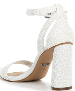Gianni Bini DaneaTwo Pearl Ankle Strap Block Heel Sandals Bridal/Semiformal/Formal thumbnail 3
