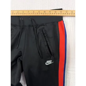 Nike Womens Track Pants XS Black Red Blue Grey Side Stripe Wide Leg Zip Pockets thumbnail 7