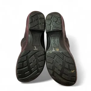 BOC Black Leather Comfort Clogs Mule Shoes Casual‎ Everyday Slip On thumbnail 3