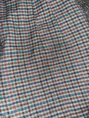 High Waisted Plaid Pants Brown Size L thumbnail 2