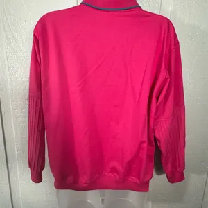 Blast Vintage Women’s Pink Sweatshirt Polo 1/4 Zip Size Small Petite EUC thumbnail 4