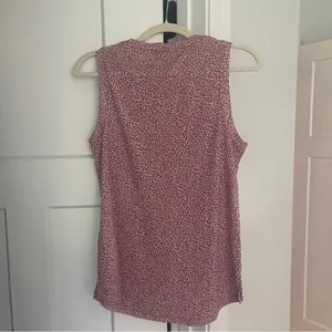 Athleta Breezy Camisole Tank Pink Cheetah‎ sleeveless Workout top thumbnail 7