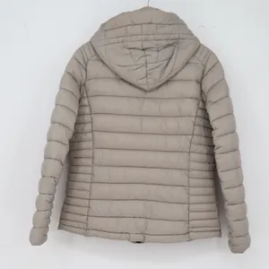 Michael Kors Puffer Jacket Womens M Packable Hooded Taupe Quilted Excellent thumbnail 8