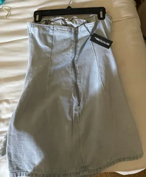 Pretty Little Thing Denim Dress thumbnail 1