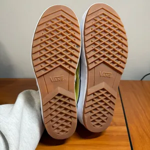 Vans Asher Platform Slip On Sneaker Shoe Yellow Canvas Butter Pastel Skater W9.5 thumbnail 3